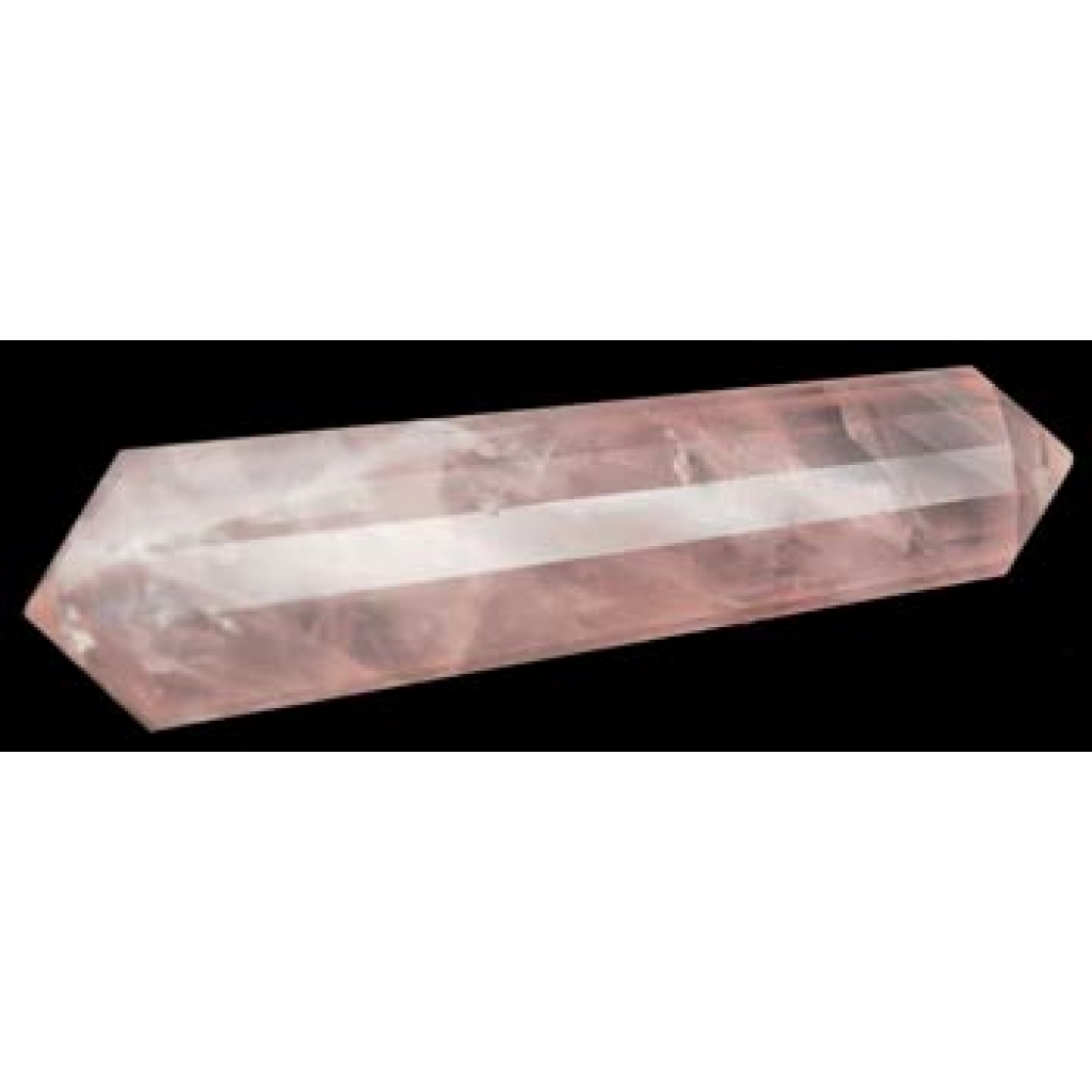 Double Terminated Rose Quartz Point - 2