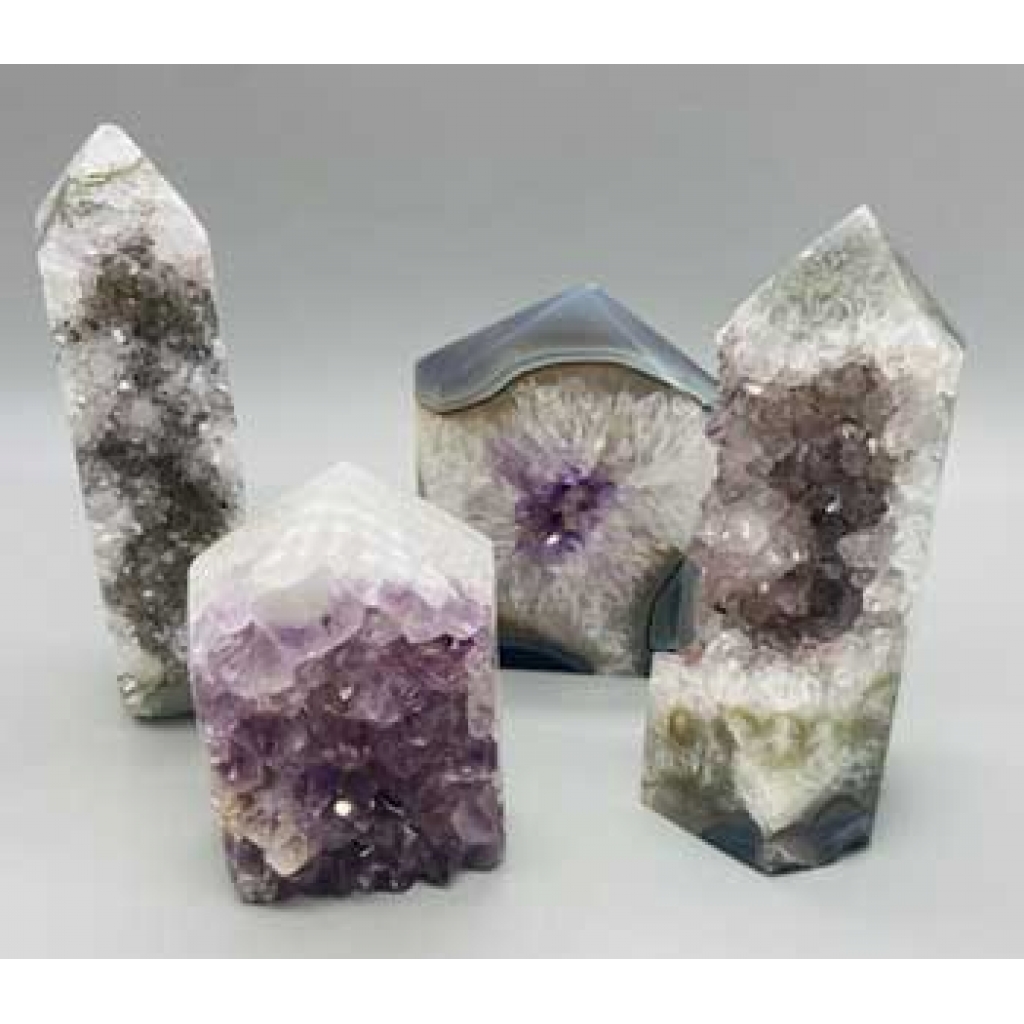 1.4-1.8 lb Amethyst Obelisk with Druse