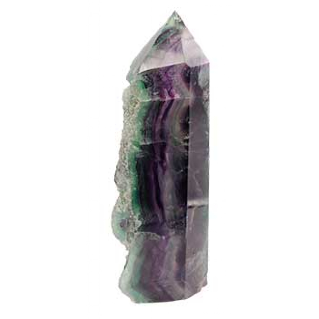 3.5# Fluorite Natural One Side Obelisk