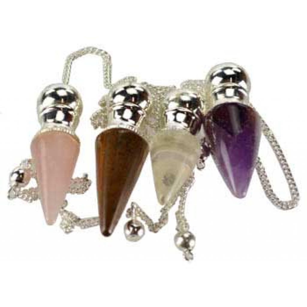 Various Stones Chambered Pendulum