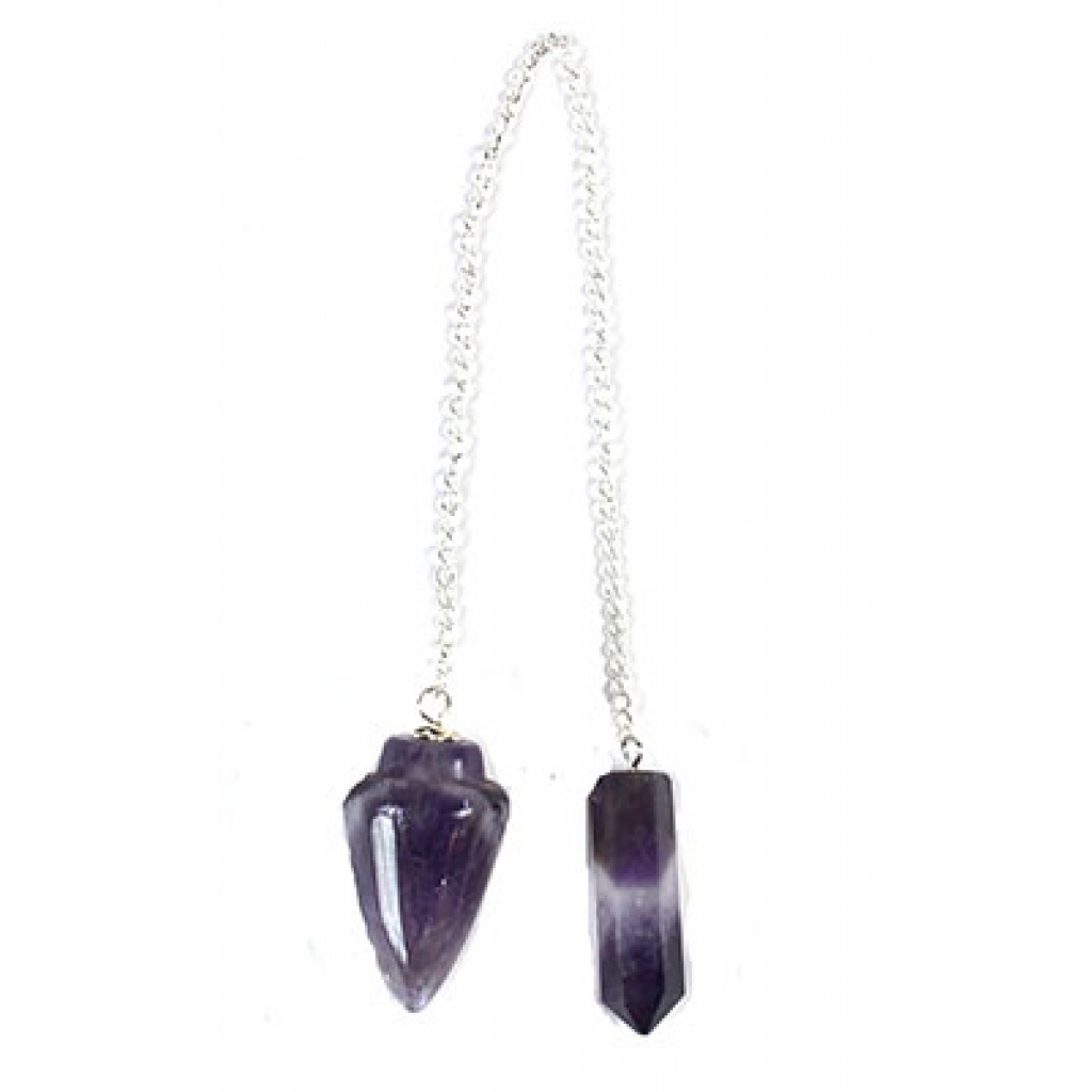 Amethyst Pendulum with Amethyst Point for Divination