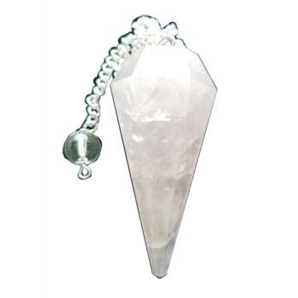 6-Sided Rose Quartz Pendulum for Love and Healing