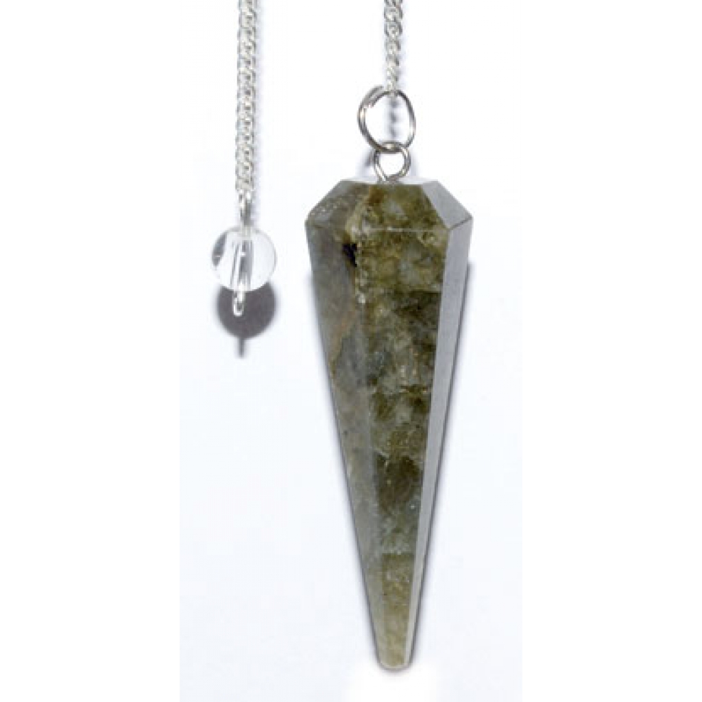 6-Sided Labradorite Energy Pendulum