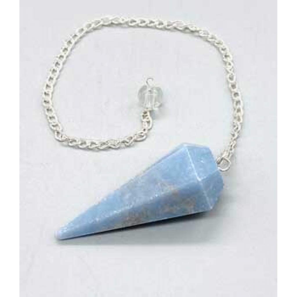 6-Sided Angelite Pendulum