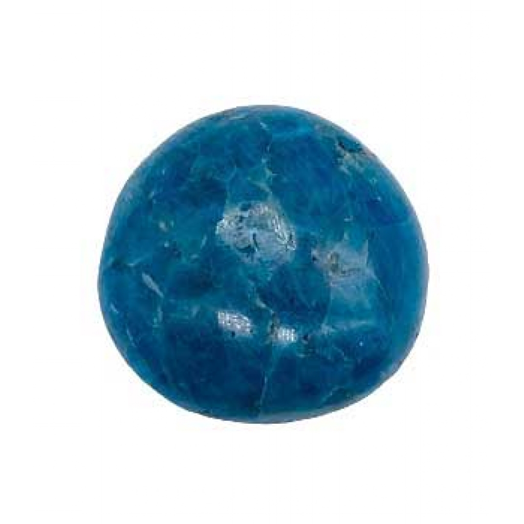 Apatite Blue Palm Stone - Natural Energy Cleansing