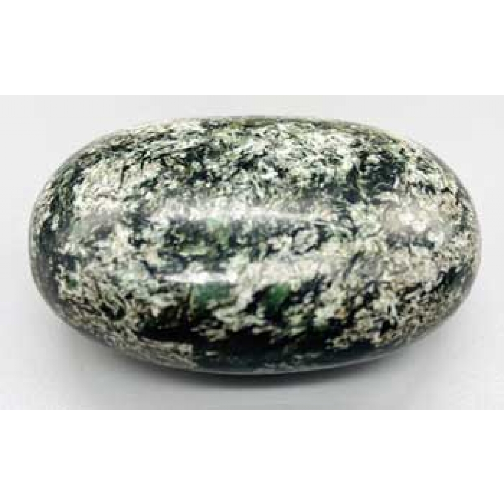 Emerald in Matrix Palm Stone - Healing Energy