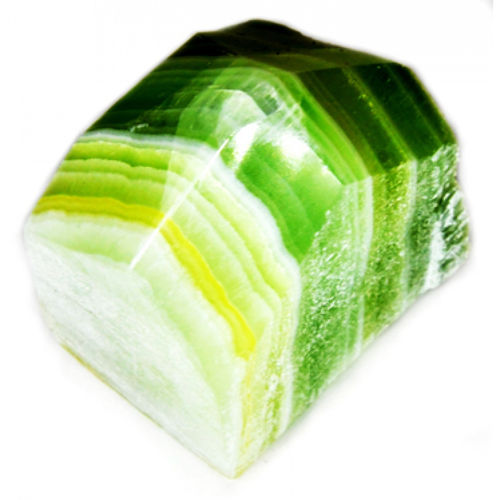 Green Calcite Top Polished Point - Energy Balance