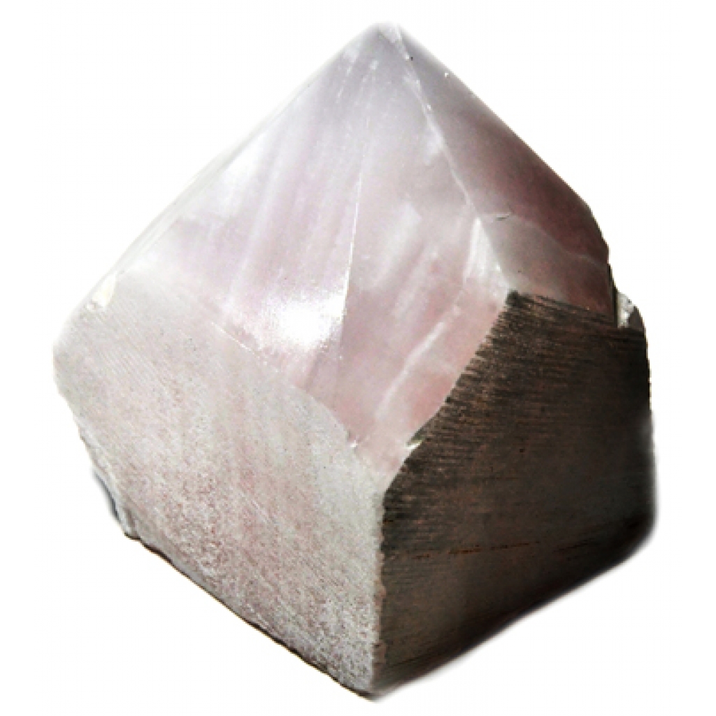 Polished Pink Calcite Point - Heart Chakra Stone