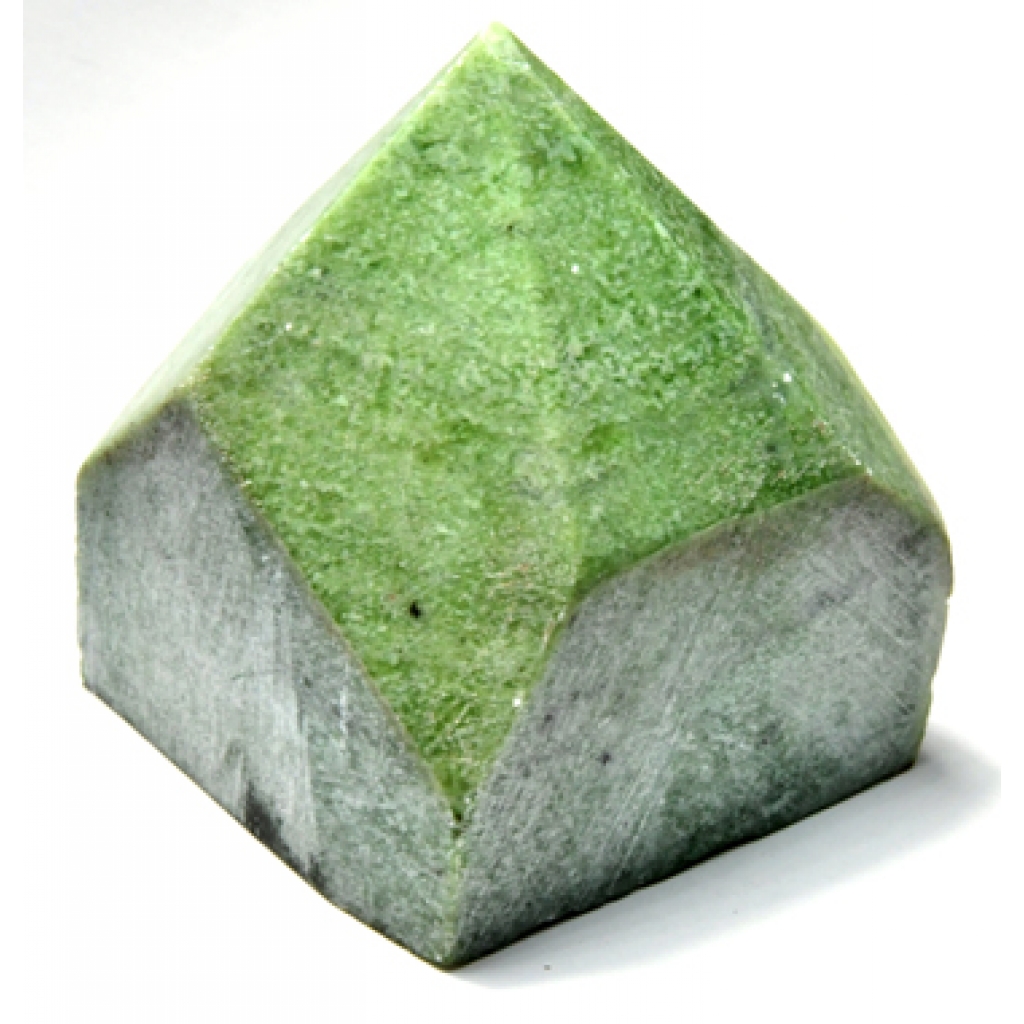 Polished Green Top Garnet Point - Healing Energy