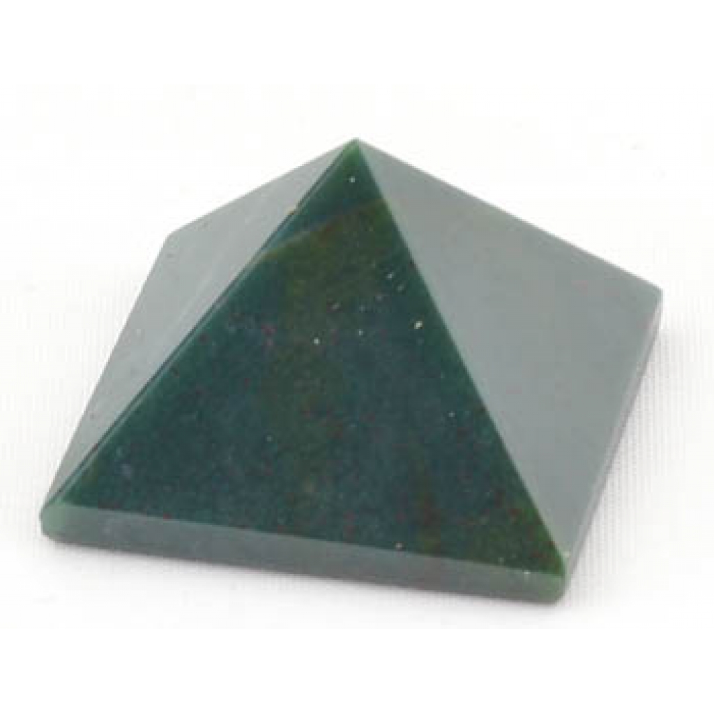 25-30mm Bloodstone Pyramid - Healing Properties