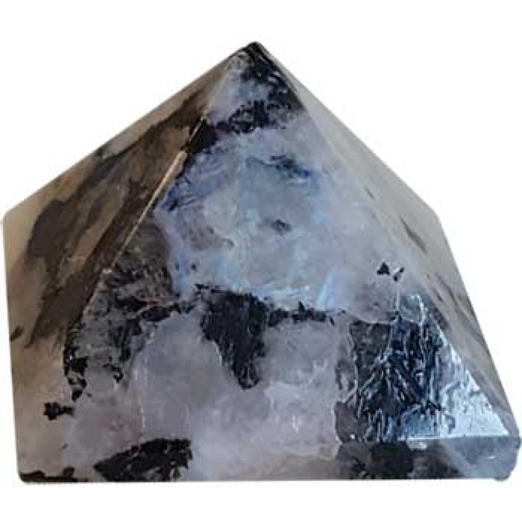 Rainbow Moonstone Pyramid - 25-30mm