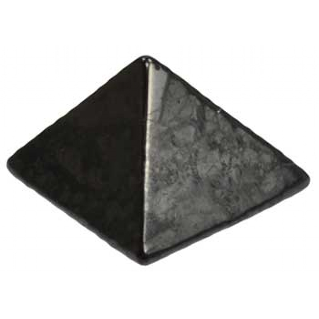 25-30mm Shungite Pyramid – Clarity and Healing