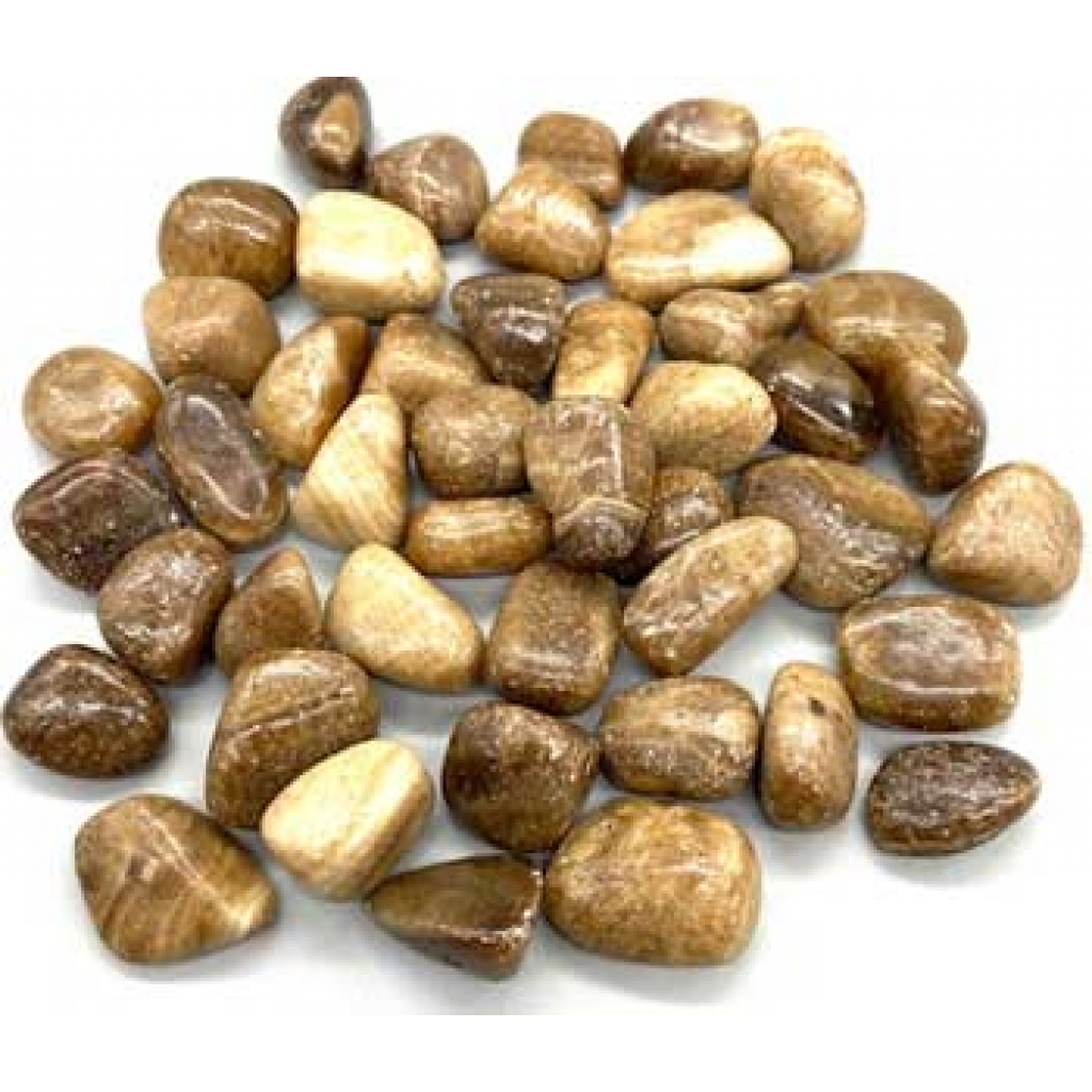 1 lb Aragonite Tumbled Stones: Grounding Energy