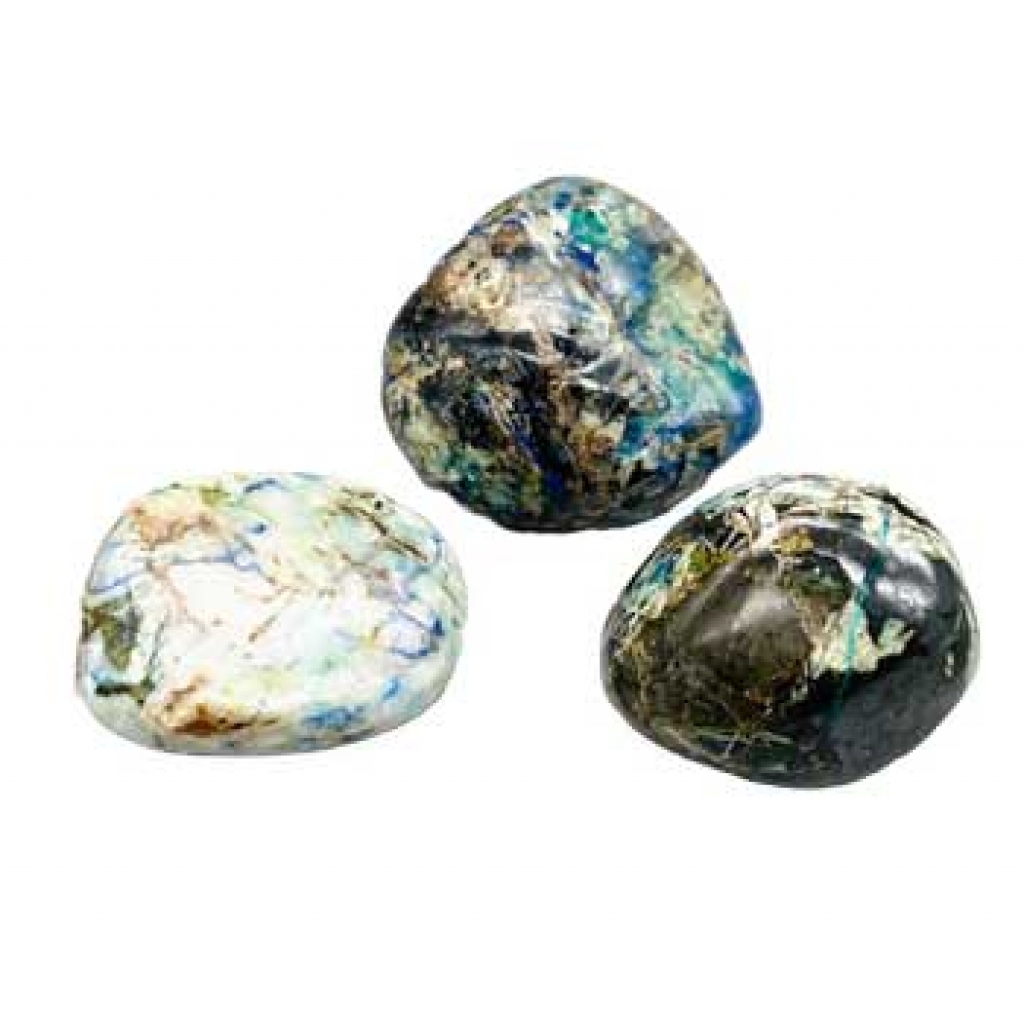 High-Quality Azurite/Malachite Pebbles - 1 lb