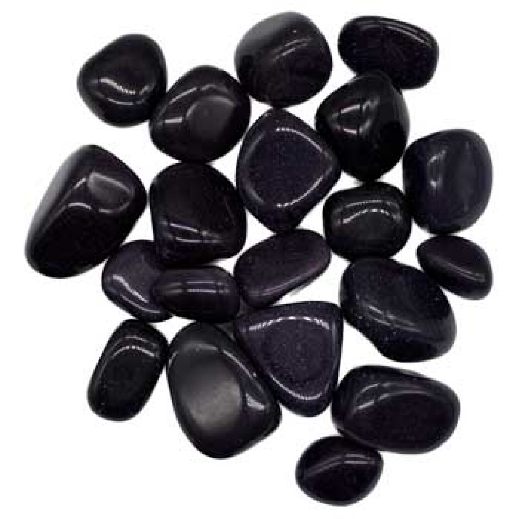 1 lb Blue Goldstone Tumbled Stones