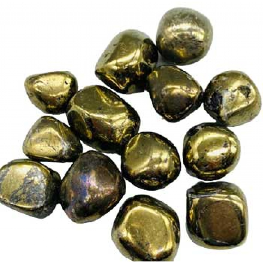 Chalcopyrite Tumbled Stones - 1 lb