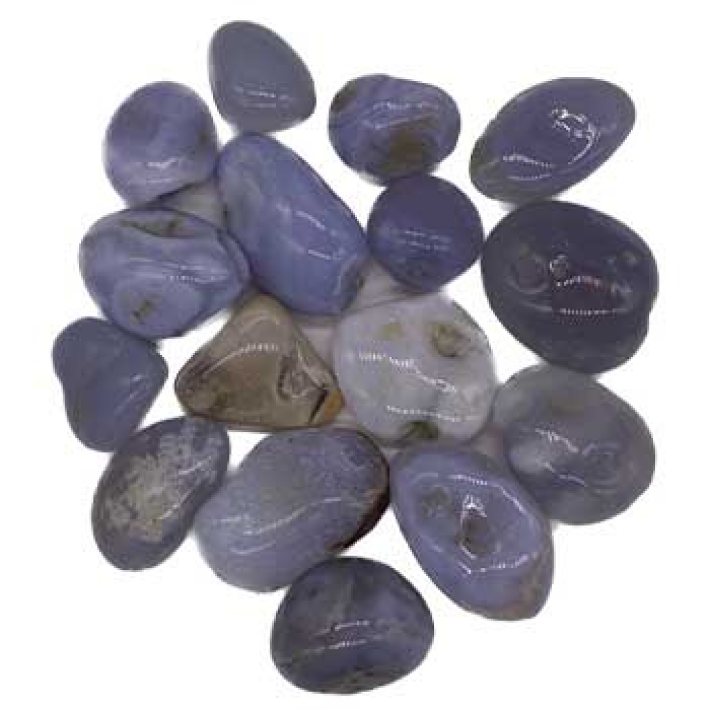 1 lb Chalcedony Blue Pebbles - Inner Peace