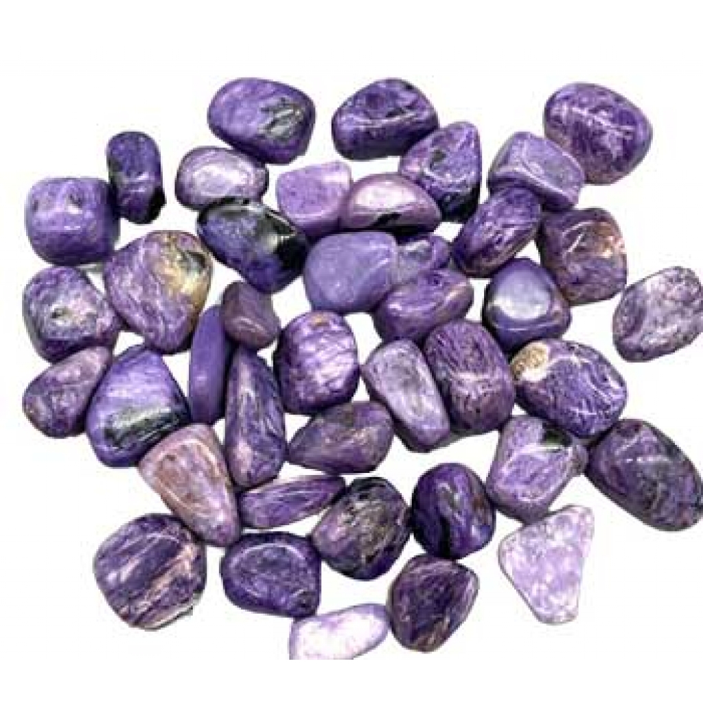 1 lb Charoite Tumbled Stones