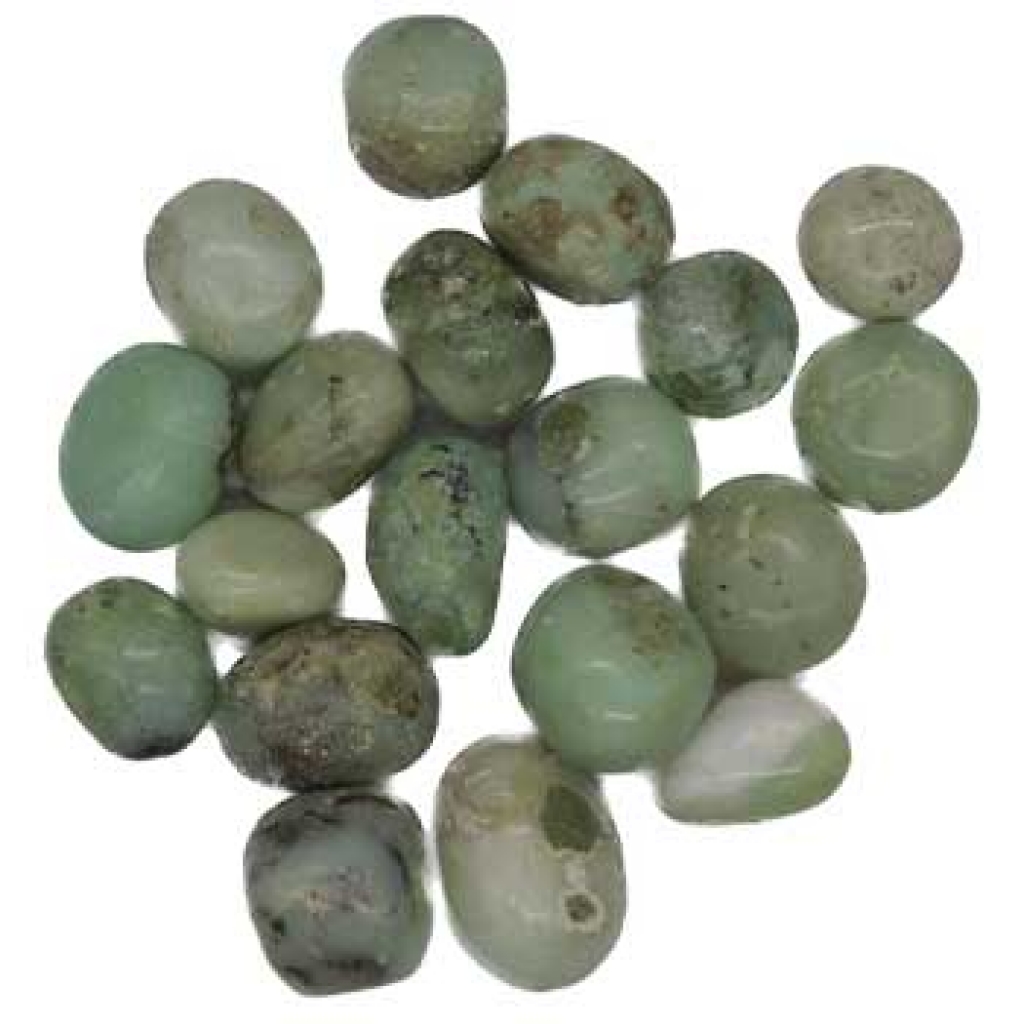 1 lb Green Chrysoprase Tumbled Stones - Positivity and Renewal