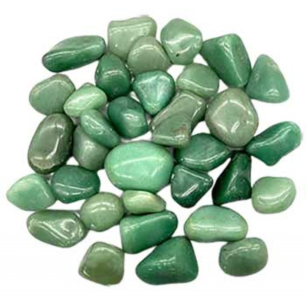 1 lb Green Aventurine Tumbled Stones - Luck and Healing