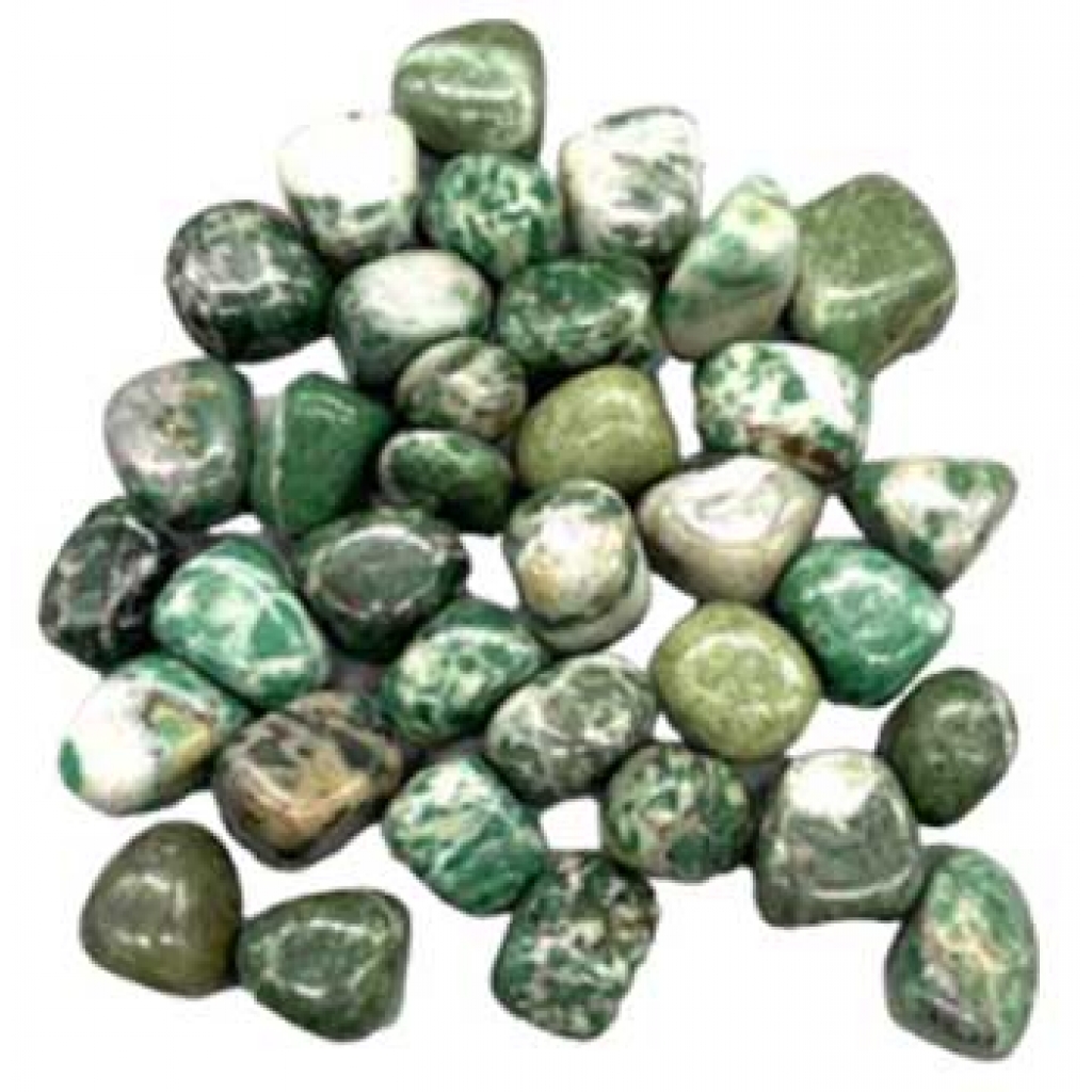 1 lb Rich Tumbled Jade Stones for Healing