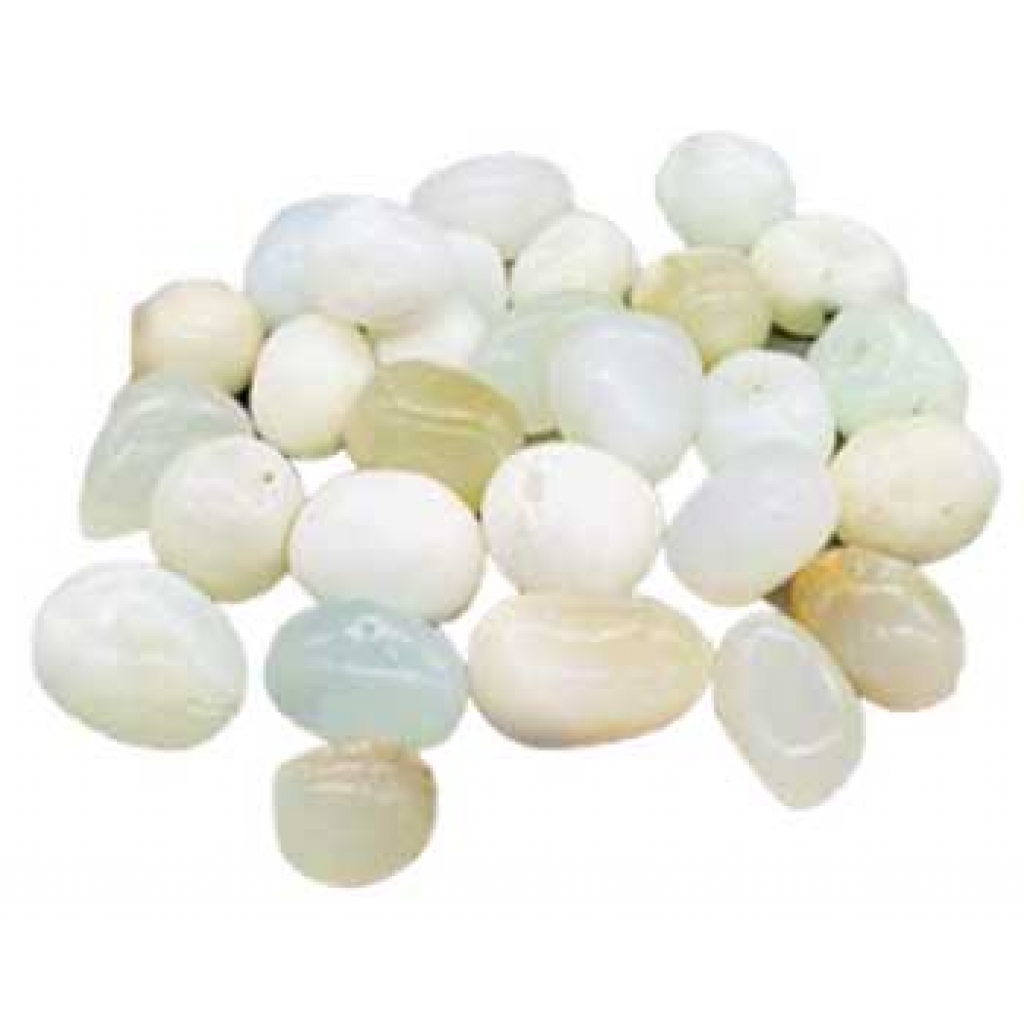 1 lb White Jade Tumbled Stones