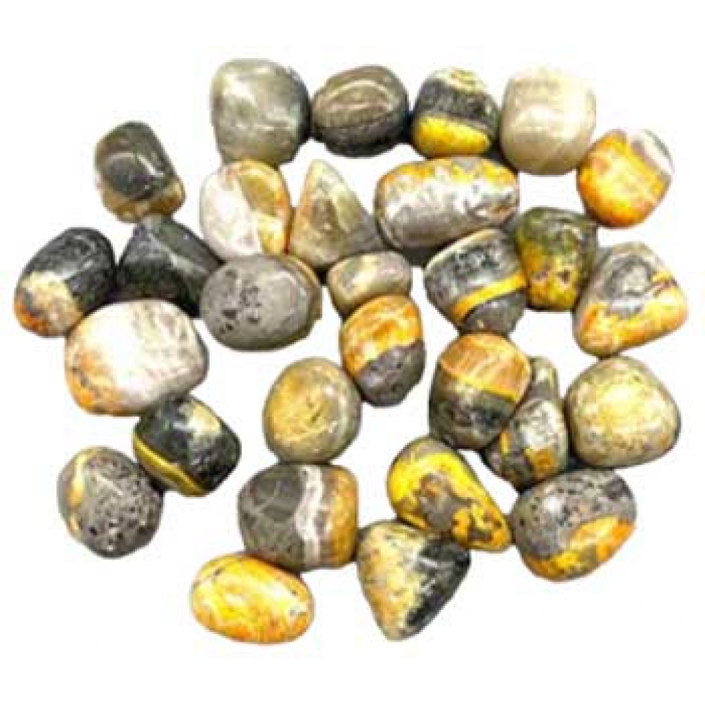 Bumble Bee Jasper Tumbled Stones (1 lb)