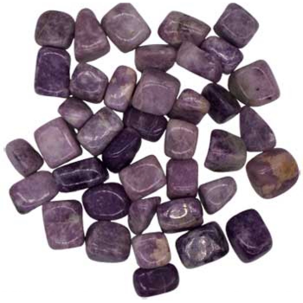 1 lb Lepidolite Tumbled Stones for Mood Stabilization