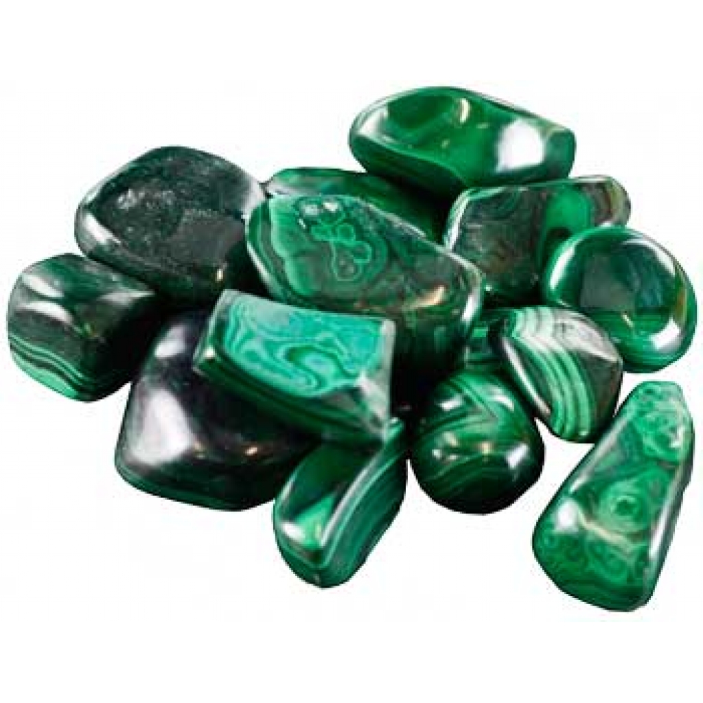 1 lb Genuine Malachite Tumbled Stones