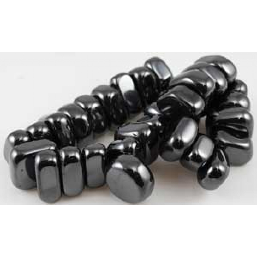 1 lb Hematite Magnetic Tumbled Stones for Healing and Well-Being