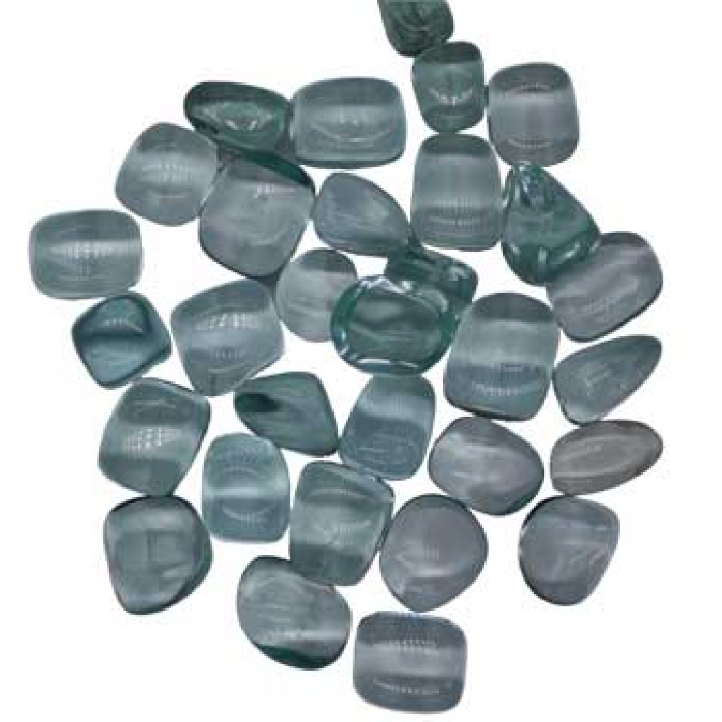 Synthetic Blue Obsidian Tumbled Stones (1 lb)