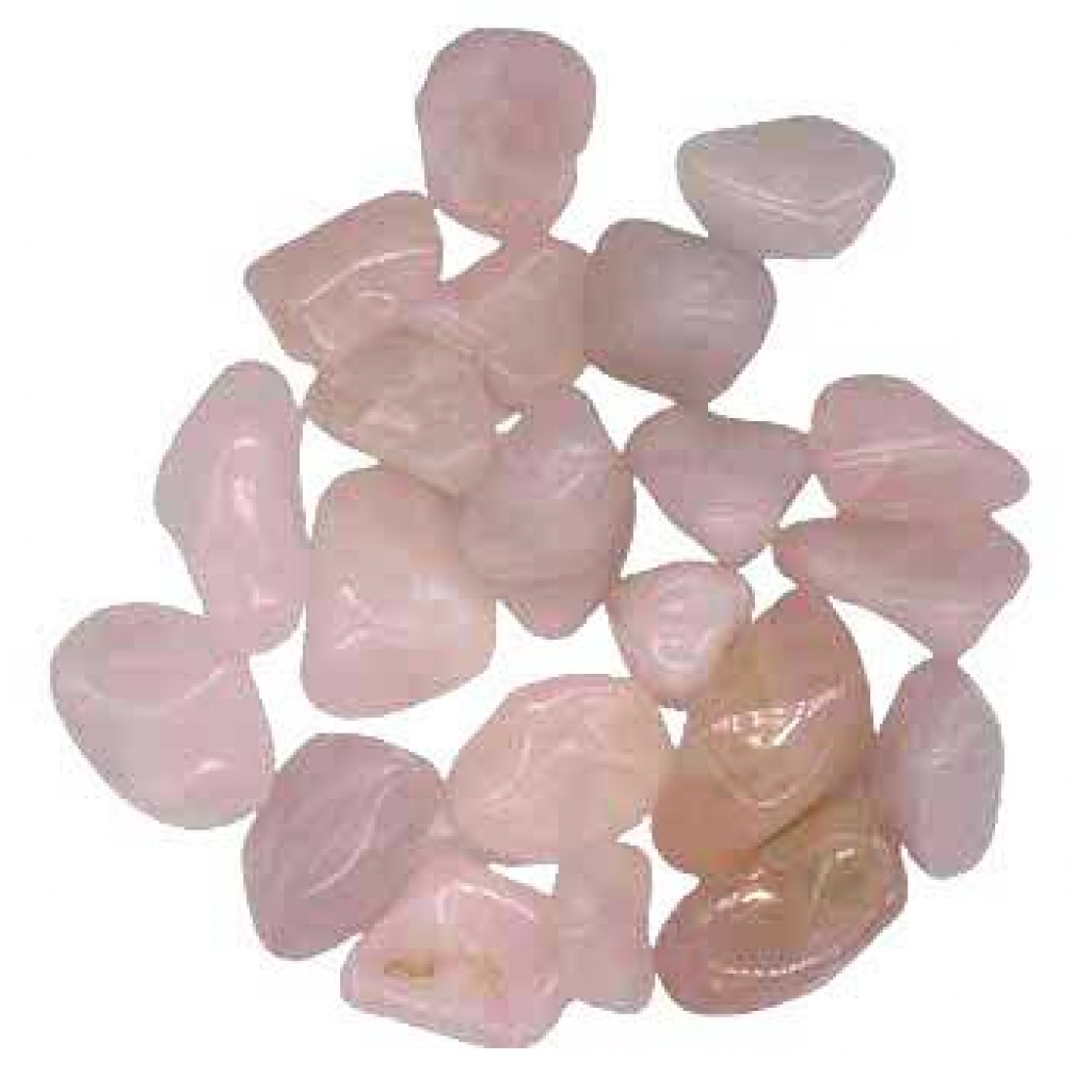 1 lb Tumbled Rose Quartz Stones - Healing and Love Properties