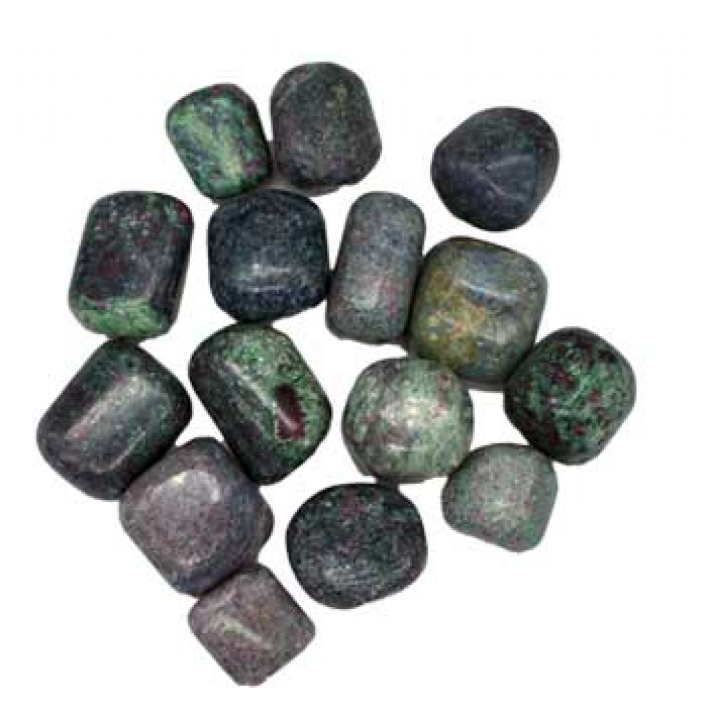 1 lb Ruby Zoisite with Mica Tumbled Stones - Bring Love and Courage