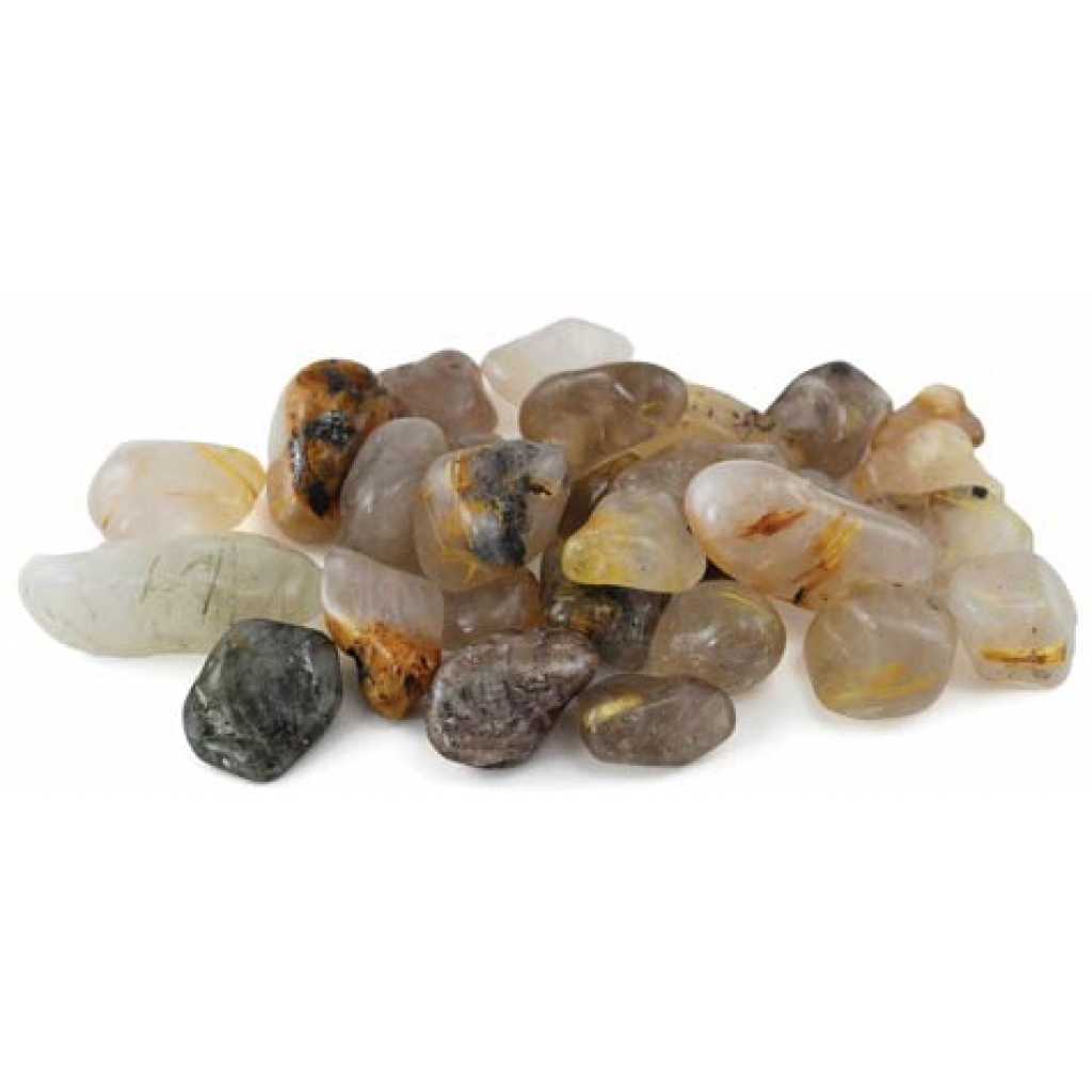 1 lb Rutile Tumbled Stones for Spiritual Growth