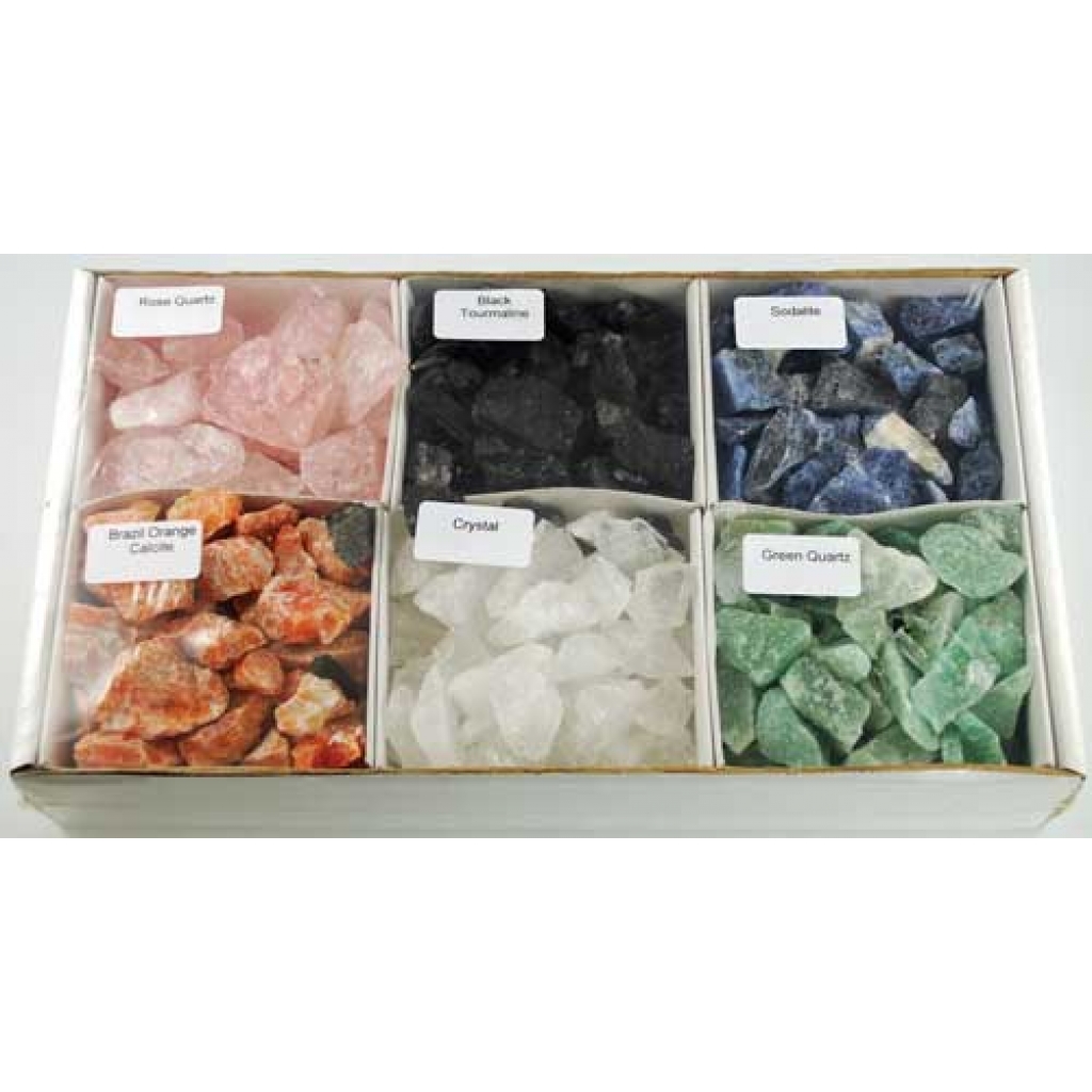 6-Piece Untumbled Stones Set - 5 lb