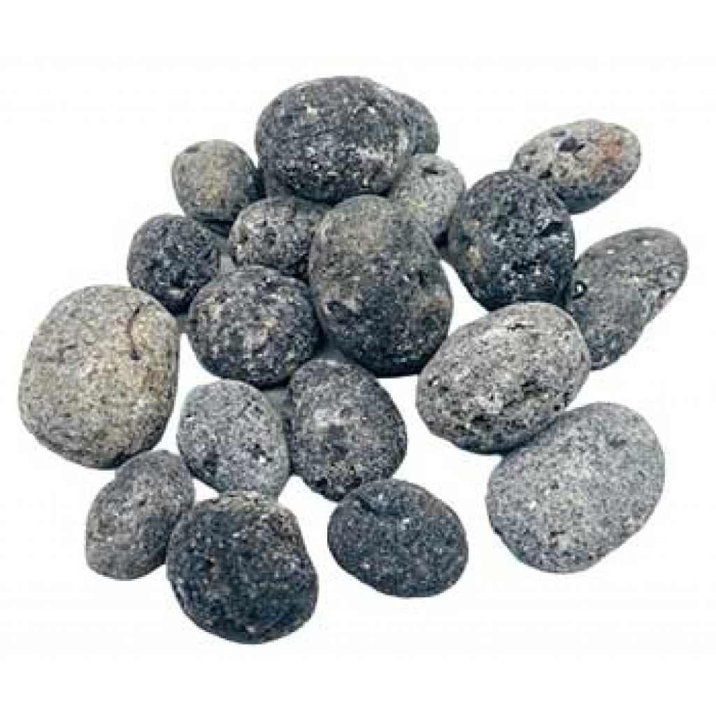 1 lb Agni Black Untumbled Stones - Energizing Power