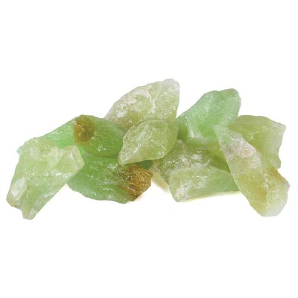 1 lb Green Calcite Untumbled Stones