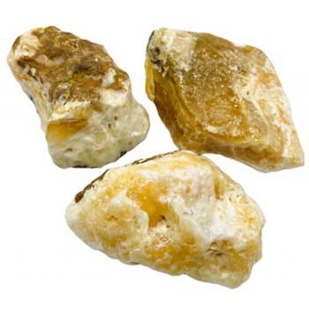 5lb Box of Yellow Calcite: Acid Washed Beauty