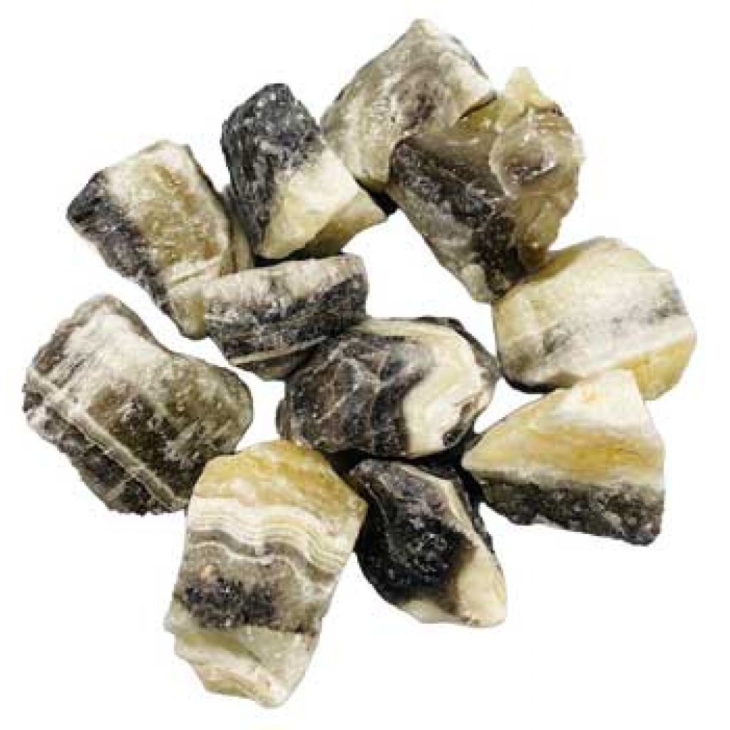 1 lb Zebra Calcite Untumbled Stones