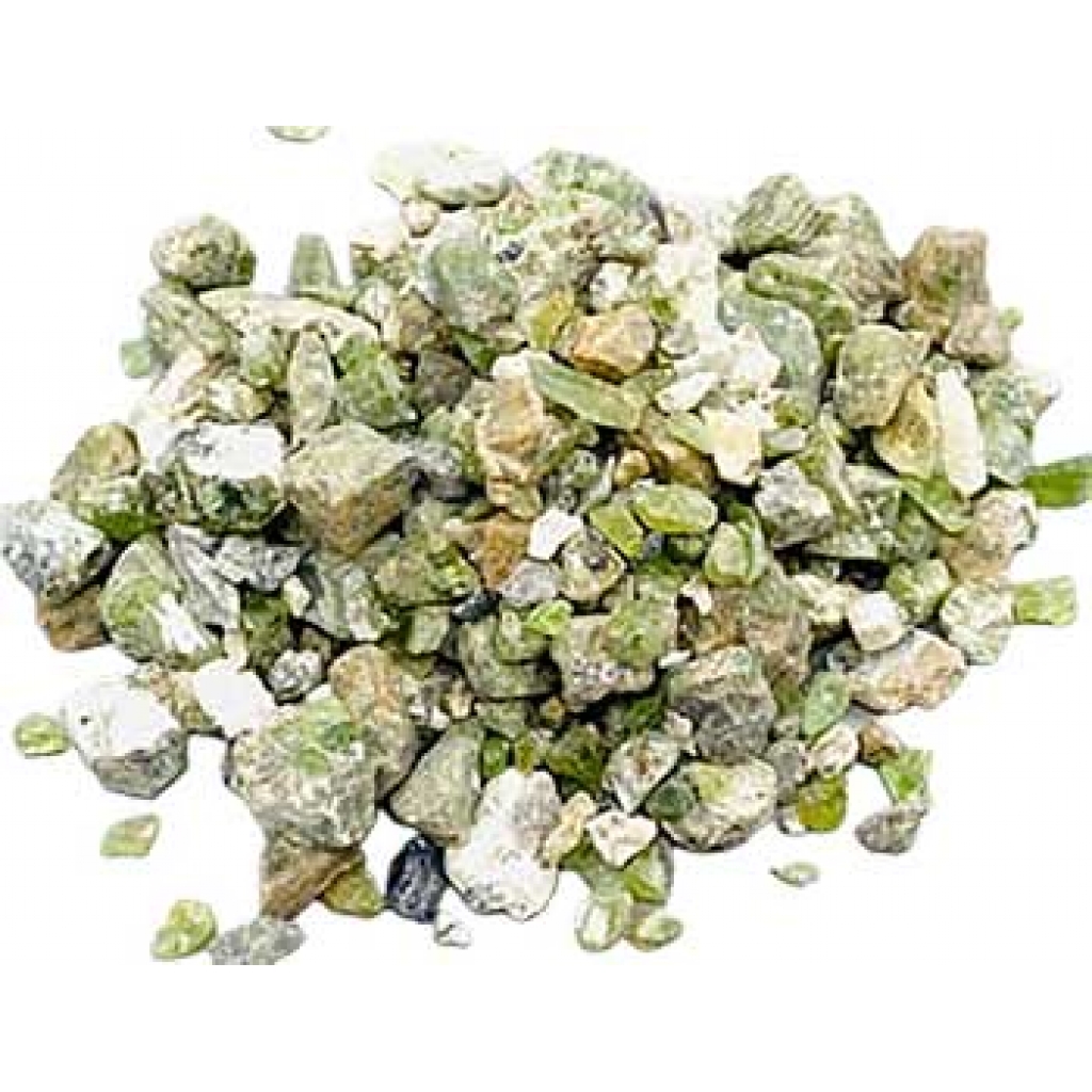 1 lb Untumbled Peridot Stones 5-10mm