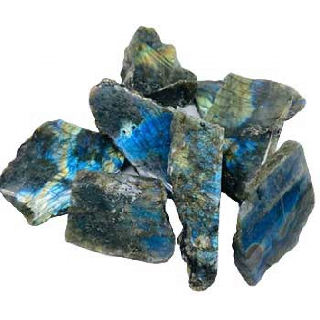 1 lb One-Sided Polished Labradorite Pieces