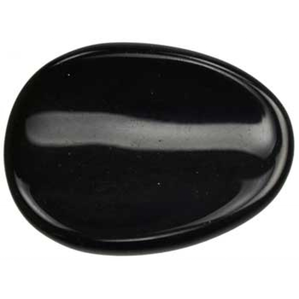 Black Obsidian Worry Stone for Anxiety Relief