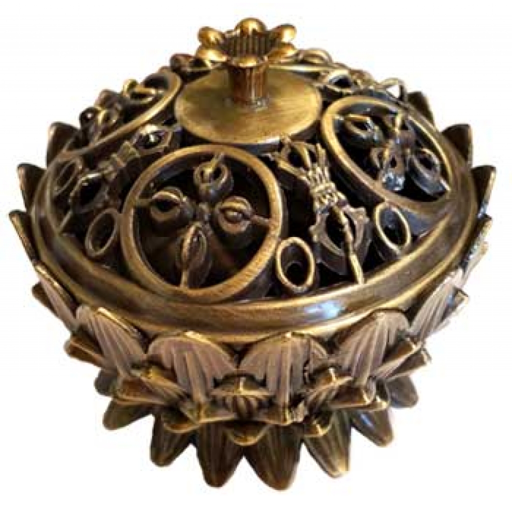 Lotus Incense Burner - Antique Bronze