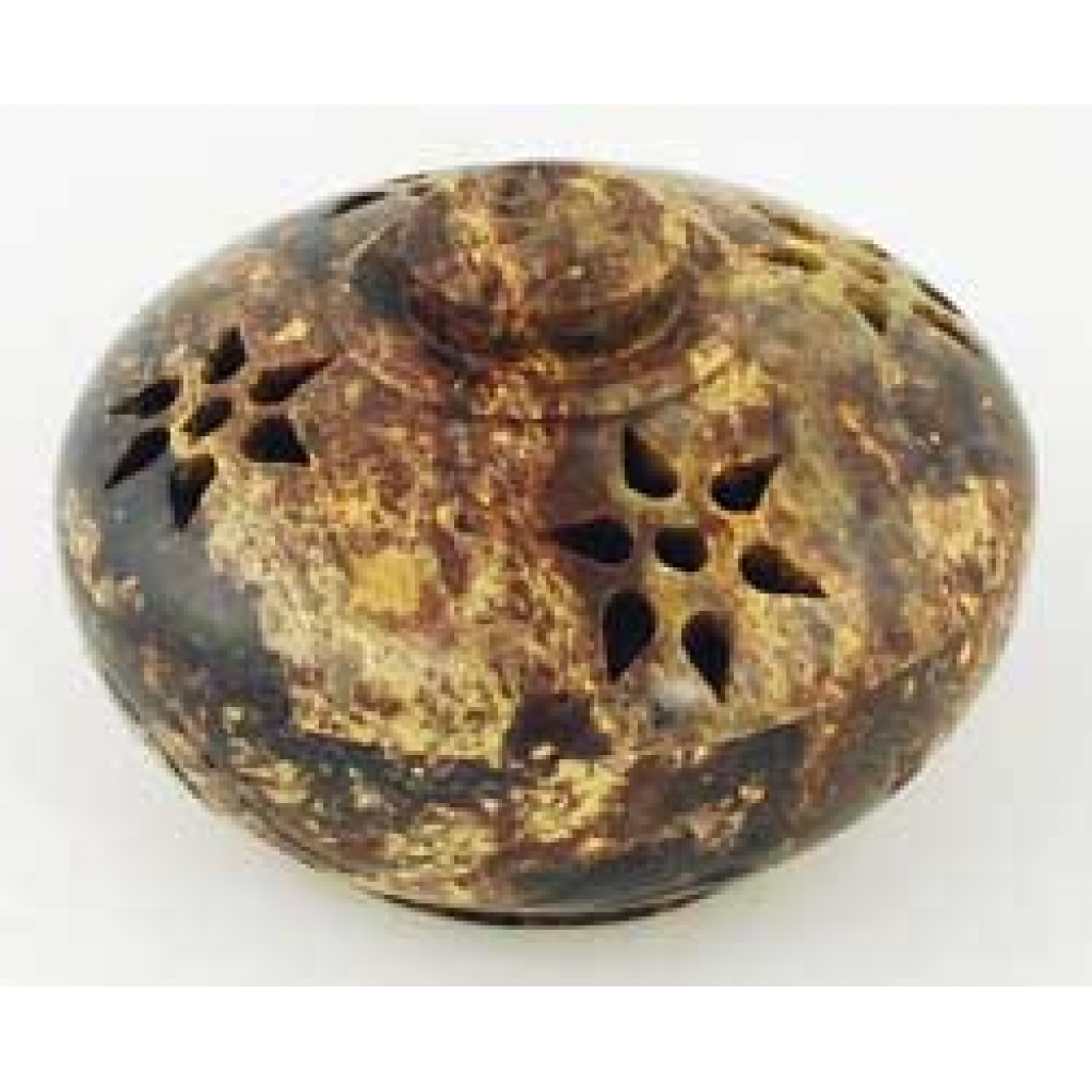 Floral Soapstone Incense Burner - 3