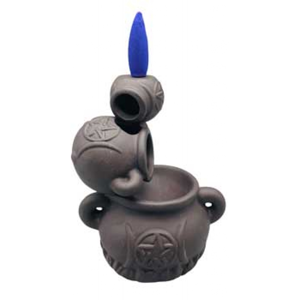 5-Inch Triple Moon Cauldron Backflow Burner