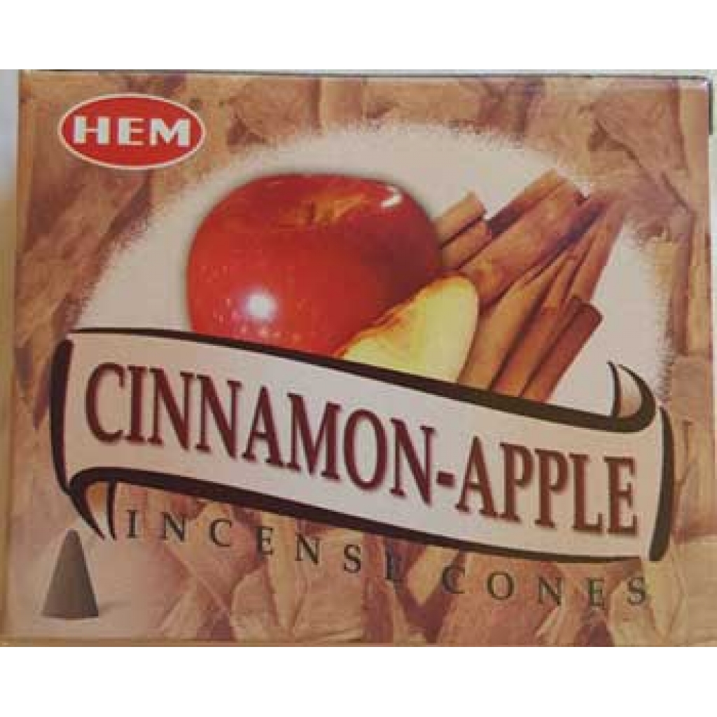 Cinnamon-Apple HEM Cone Incense - 10 Cones