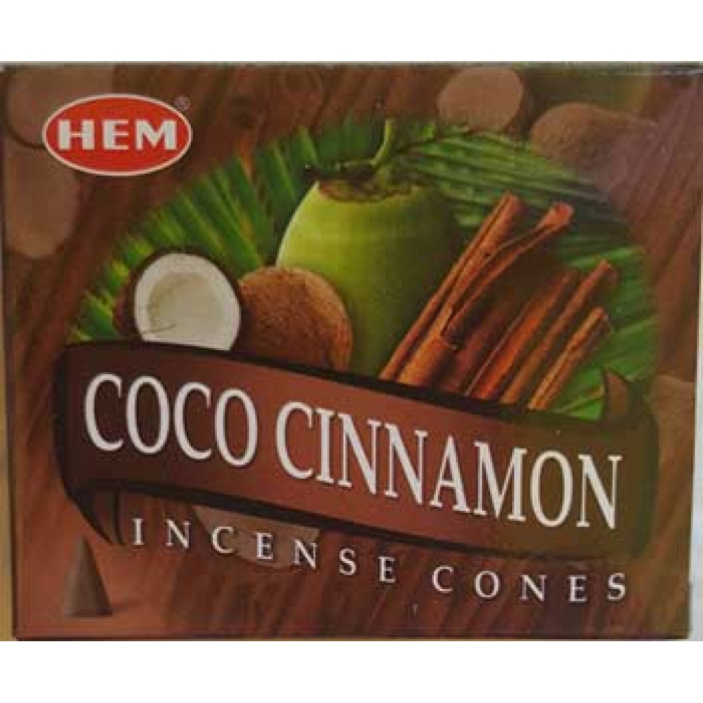 Coconut Cinnamon HEM Cone: Aromatic Fusion