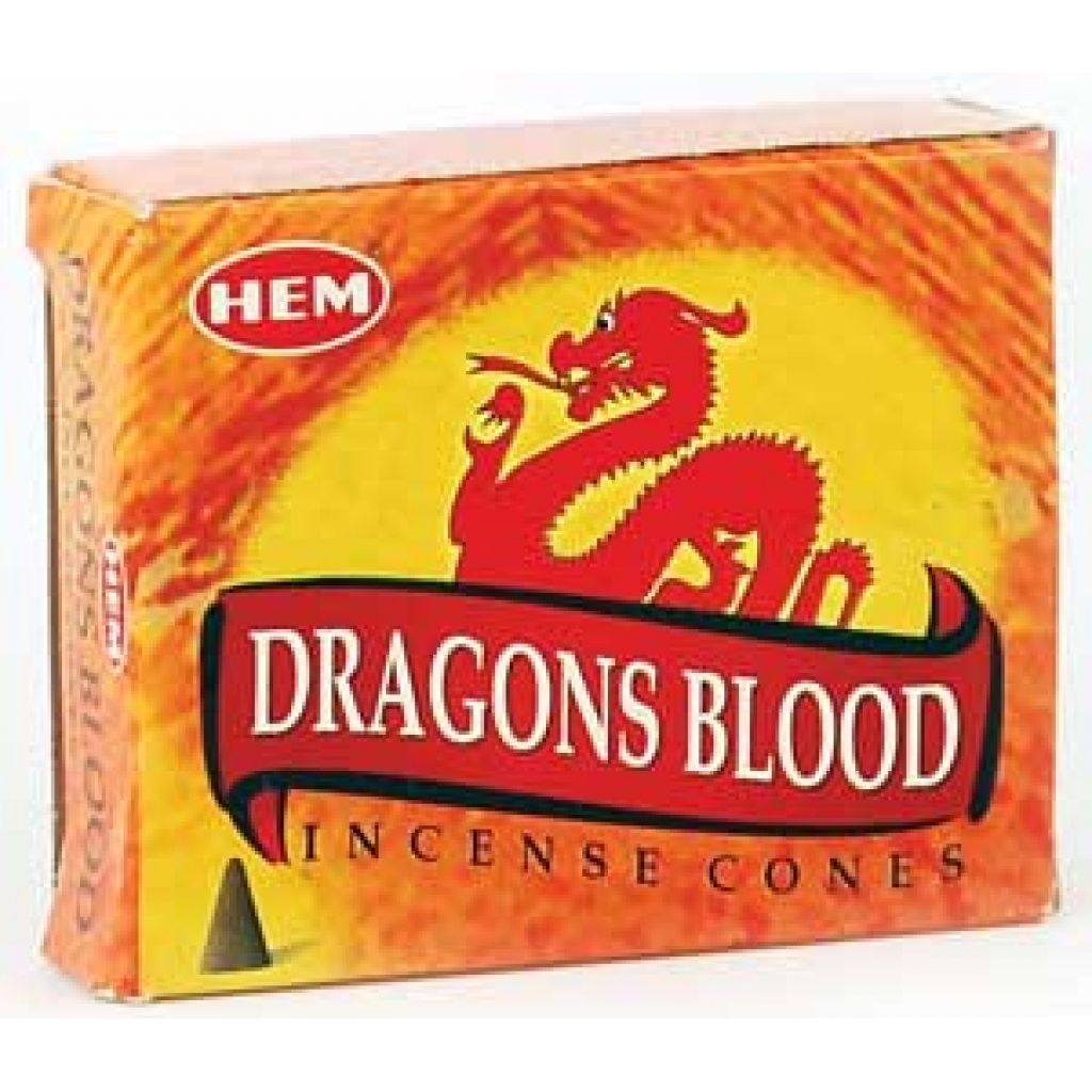 Dragon's Blood HEM Incense - 10 Premium Cones for Magical Practice