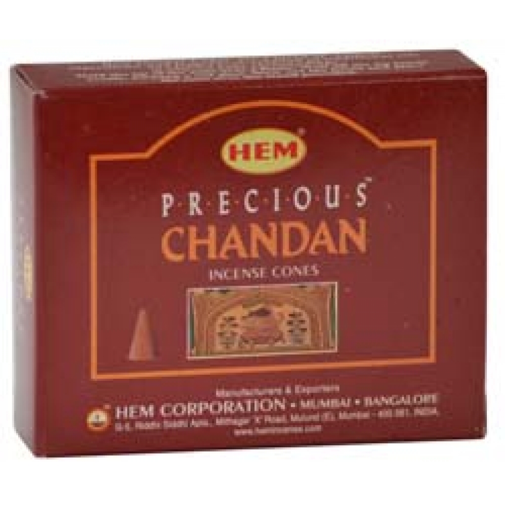 Precious Chandan HEM Incense Cones - Aromatic Meditation