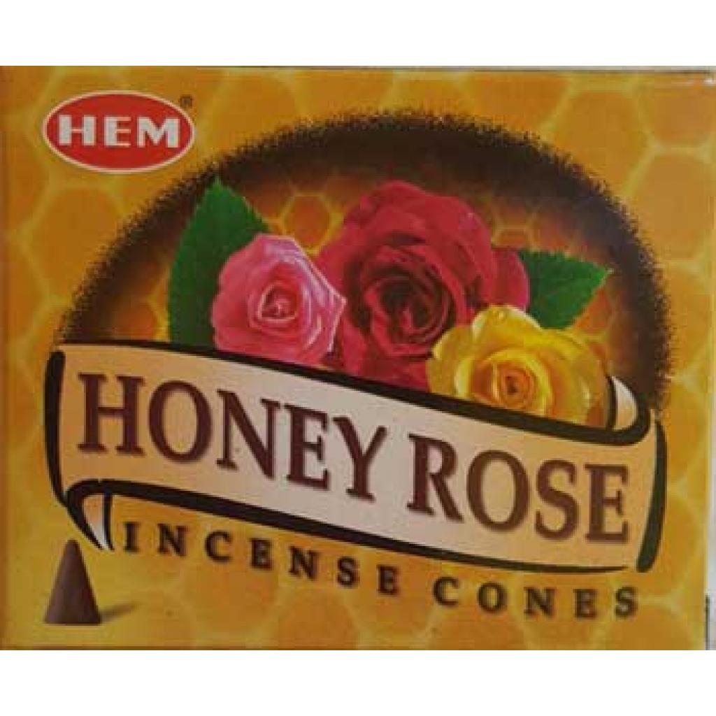 Honey Rose HEM Incense Cones (10 Cones)